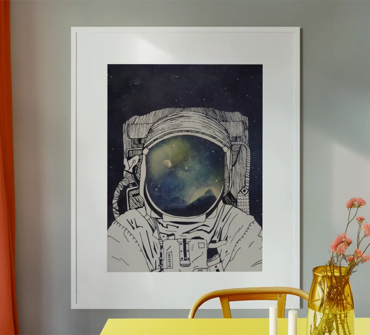 Soñar con el espacio poster de Panait Ivascu
