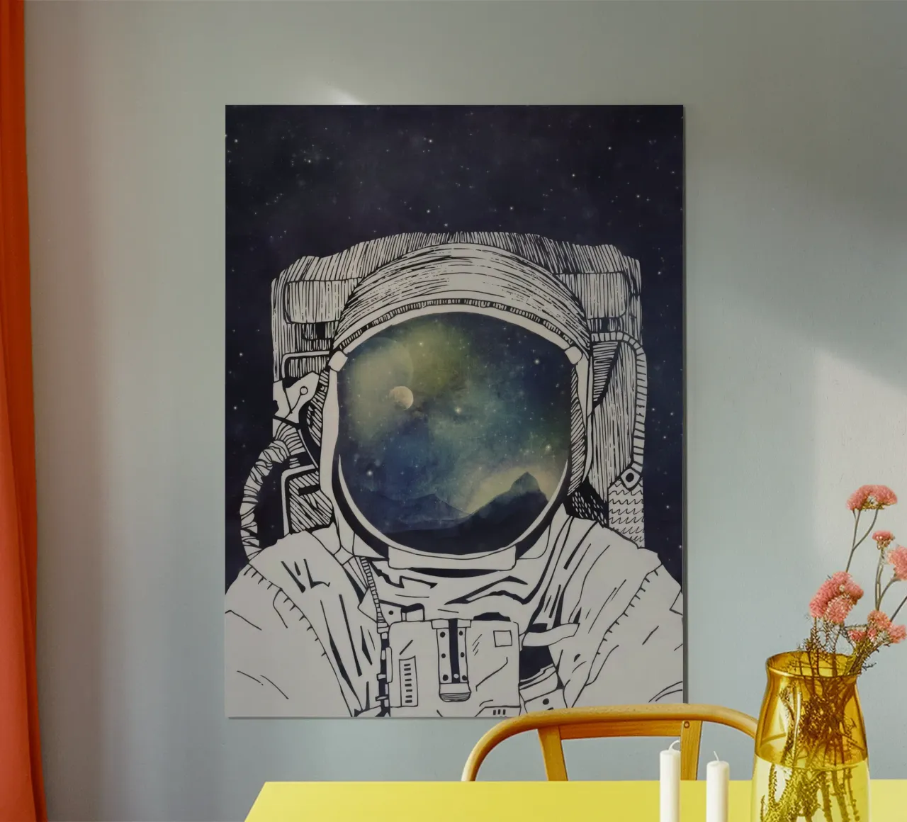 Soñar con el espacio poster de Panait Ivascu