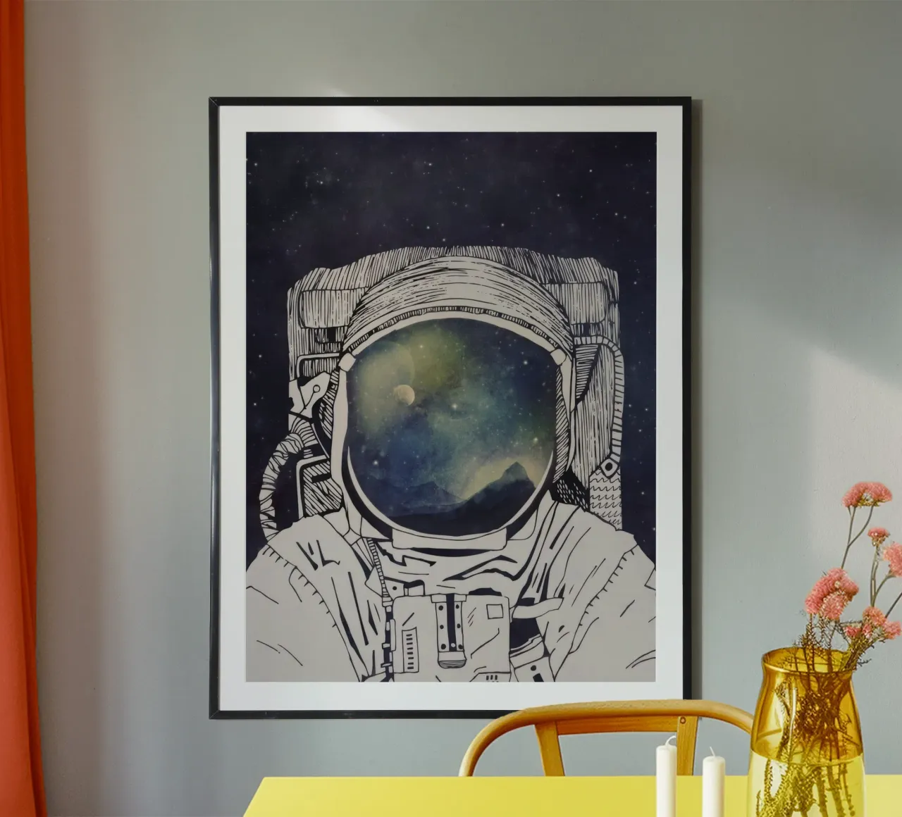 Soñar con el espacio poster de Panait Ivascu