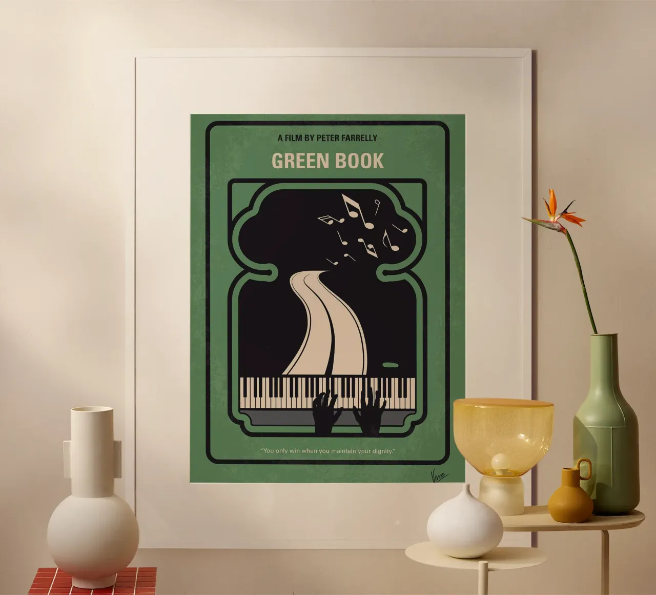 Libro verde di Chungkong poster con telaio in alluminio da jammie