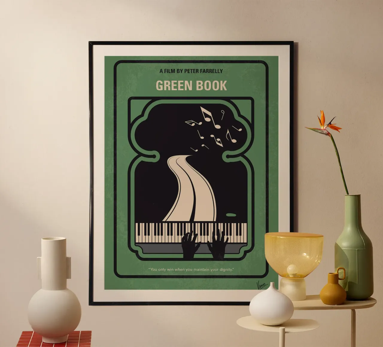 Libro verde di Chungkong poster con telaio in alluminio da jammie