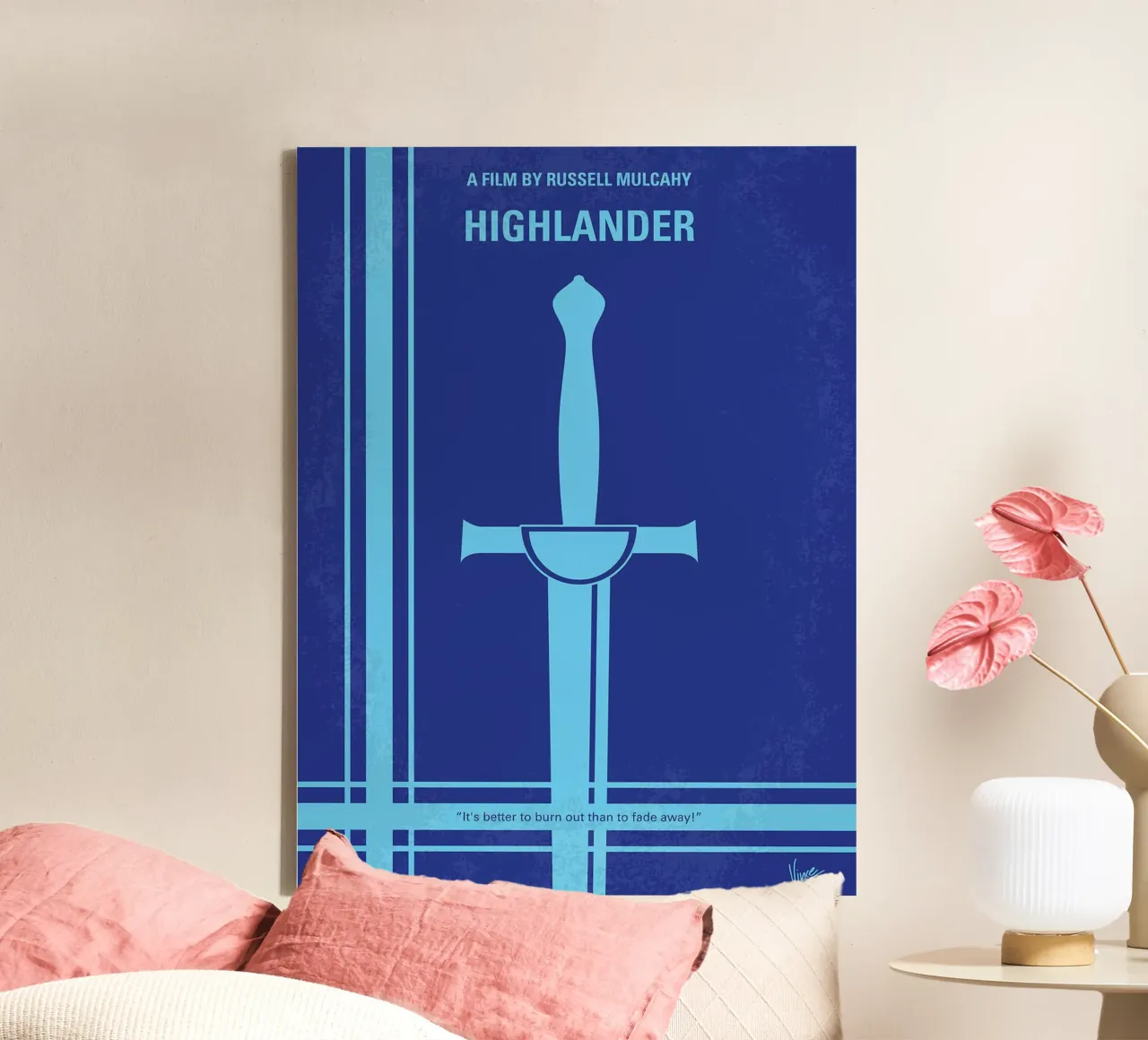 Highlander de Chungkong lienzo con Marco flotante de jammie