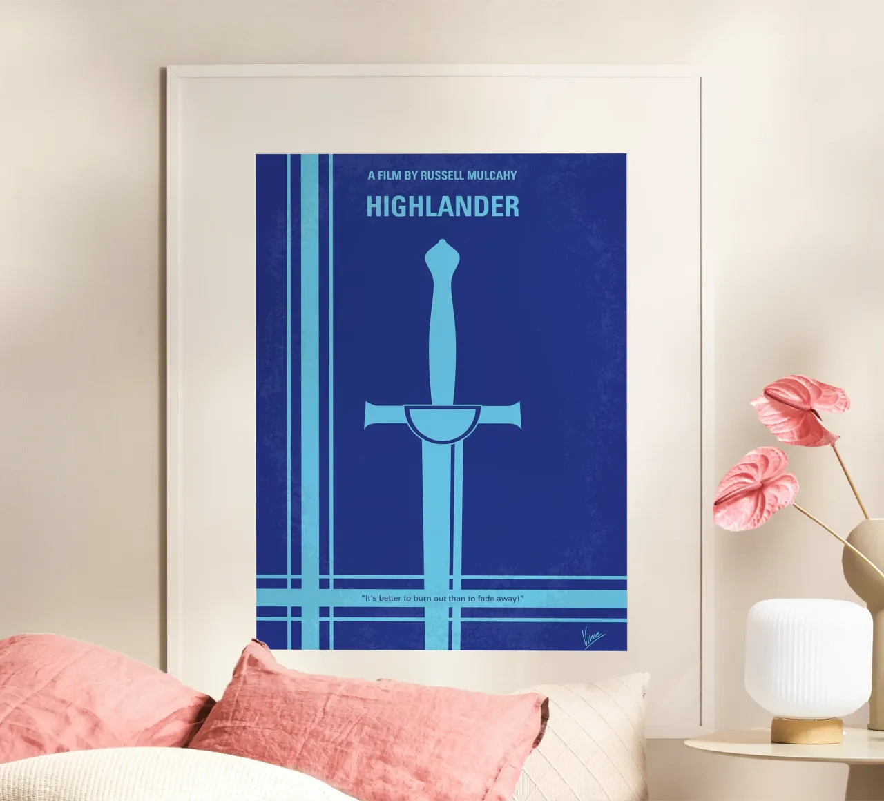 Highlander di Chungkong poster con telaio in plastica da jammie