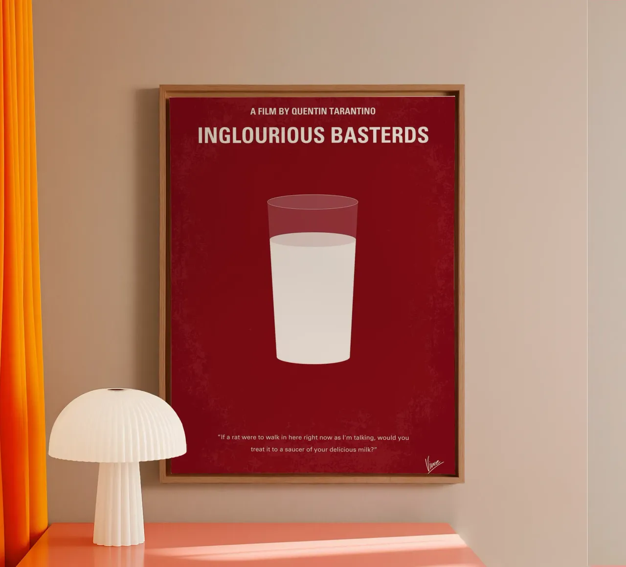Inglourious Basterds por Chungkong lienzo con Marco flotante de jammie