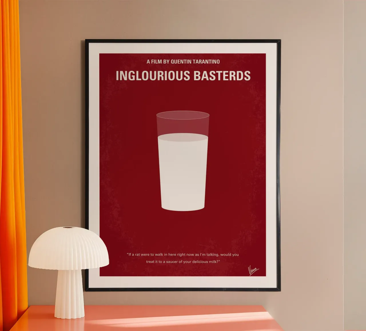 Inglourious Basterds di Chungkong poster con telaio in legno da jammie