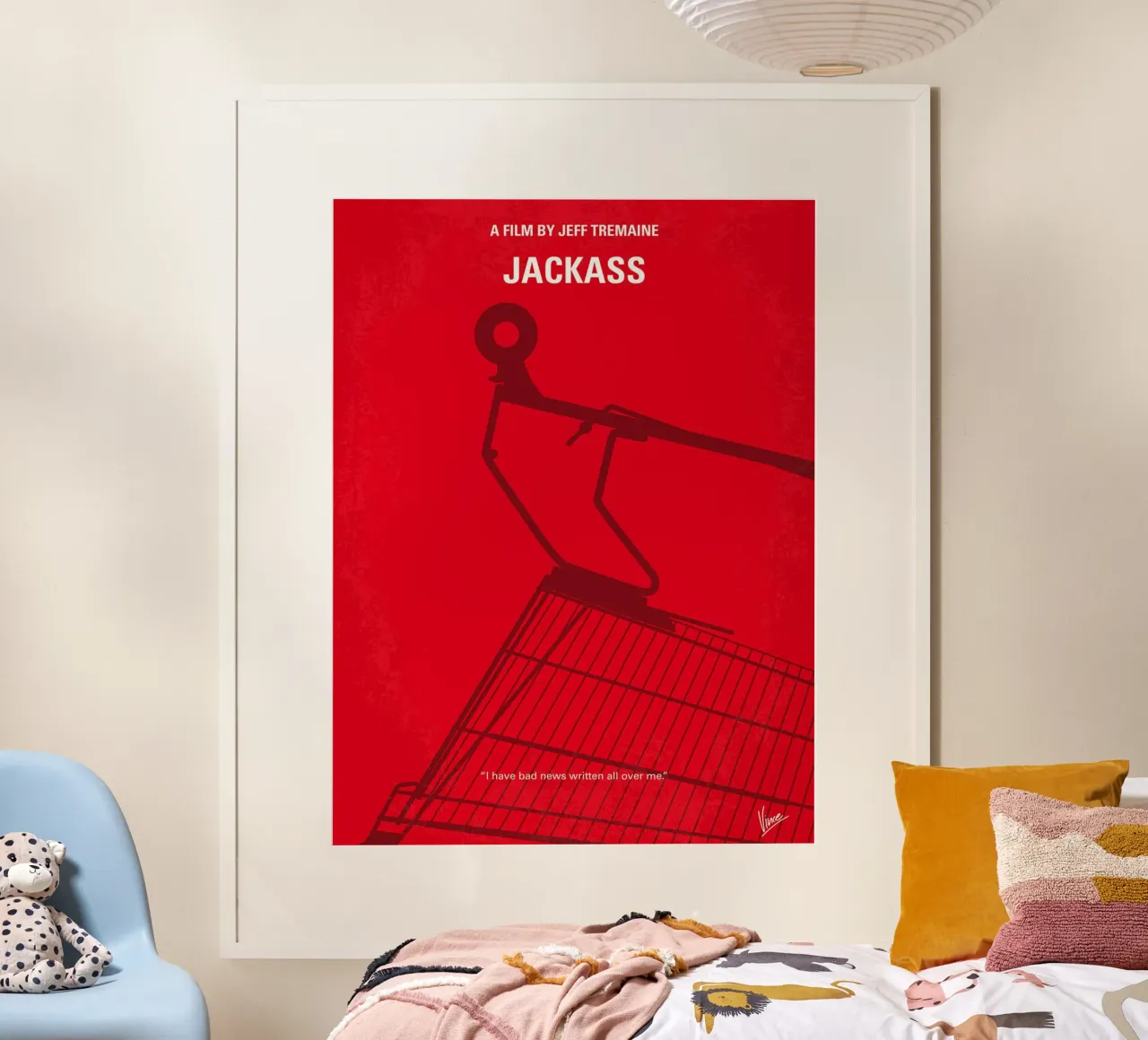 Jackass di Chungkong poster con telaio in legno da jammie