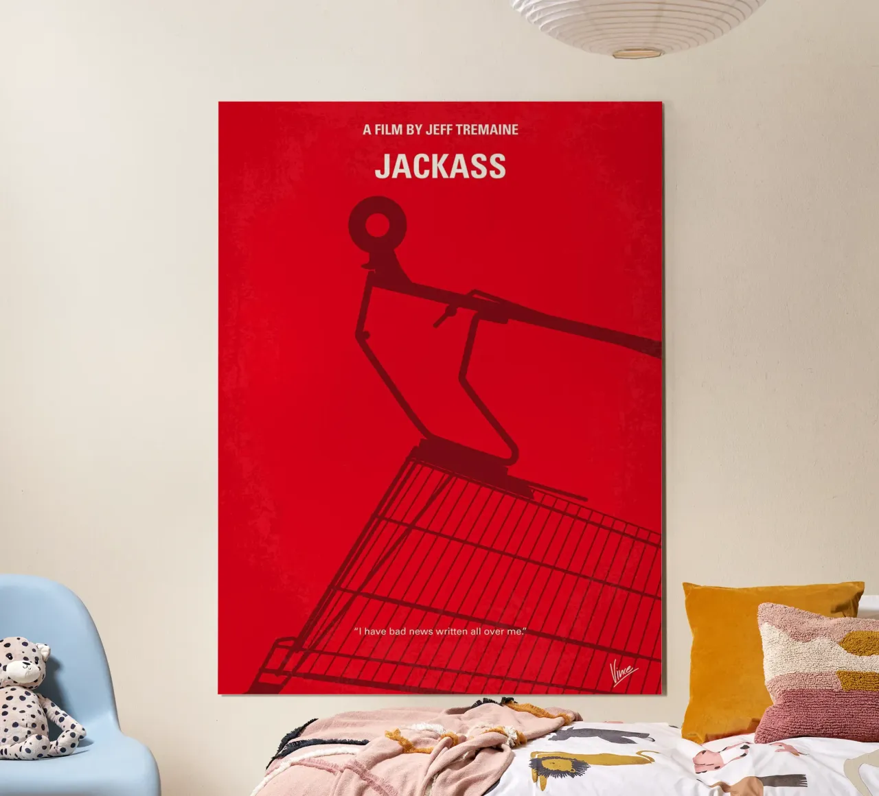 Jackass di Chungkong poster con telaio in legno da jammie