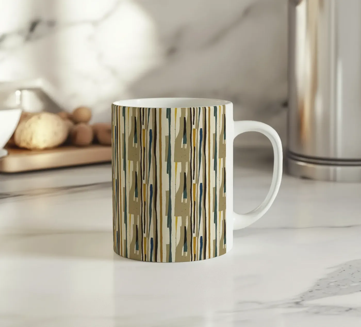Pattern No 117 ceramic mug by treechild