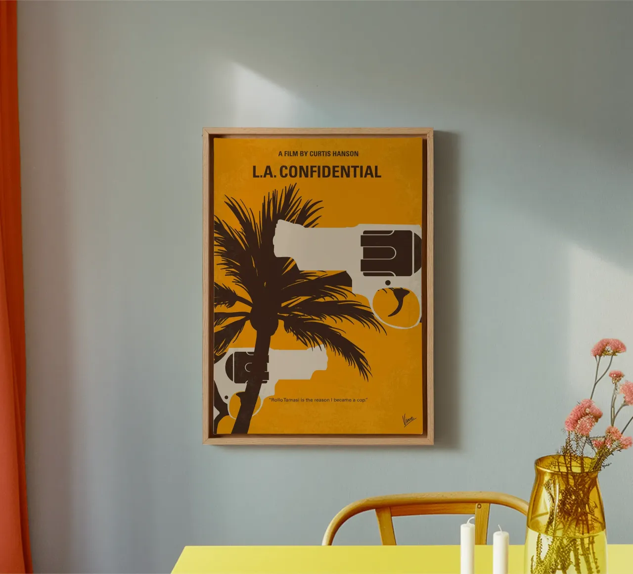 L.A. Confidential by Chungkong canvas with Floater frame by jammie