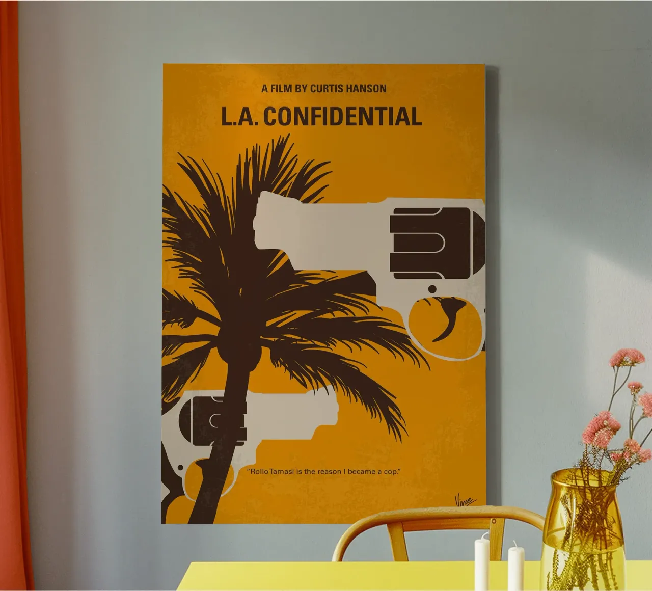 L.A. Confidential by Chungkong canvas with Floater frame by jammie