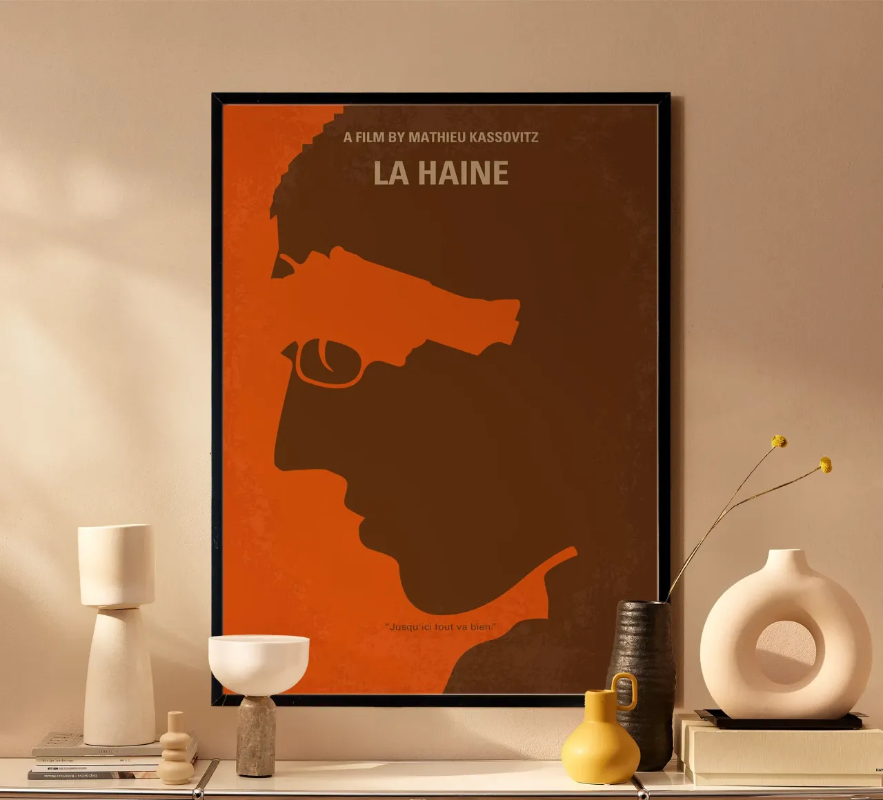 La Haine di Chungkong poster con telaio in alluminio da jammie