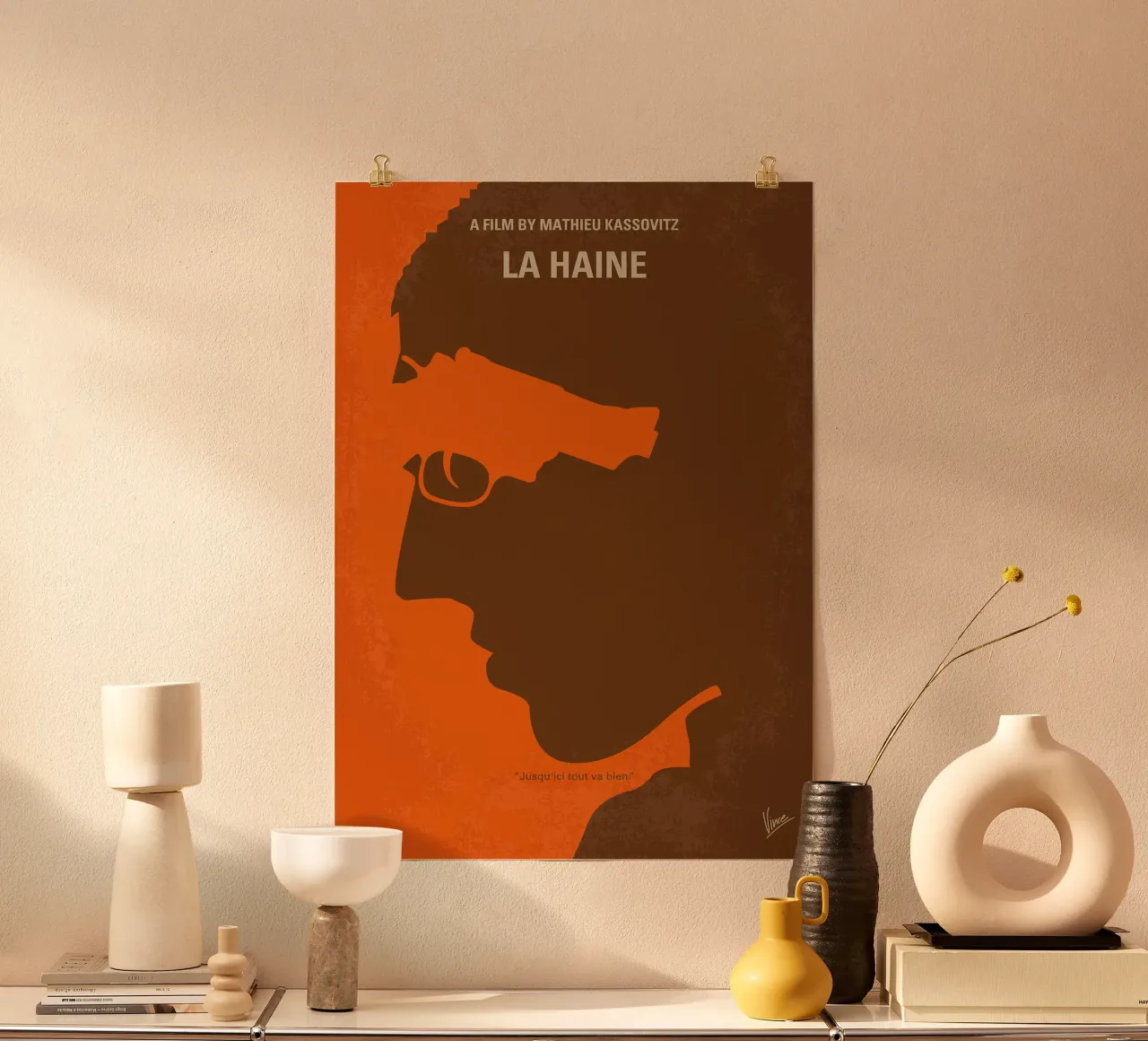 La Haine di Chungkong poster con telaio in alluminio da jammie
