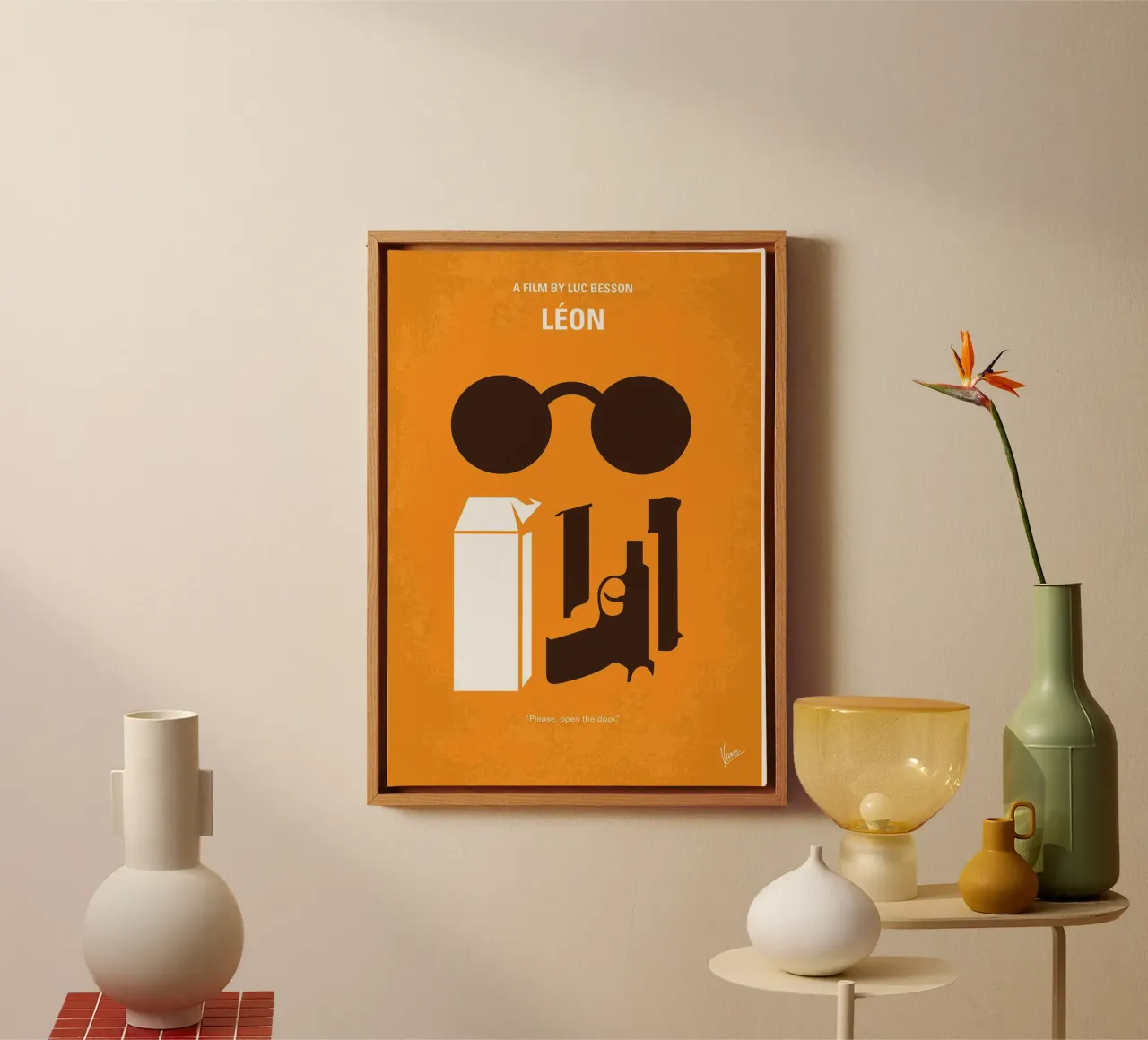 Leon van Chungkong canvas met Baklijst van jammie
