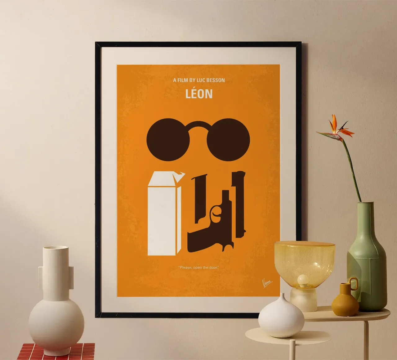 Leon di Chungkong poster con telaio in alluminio da jammie