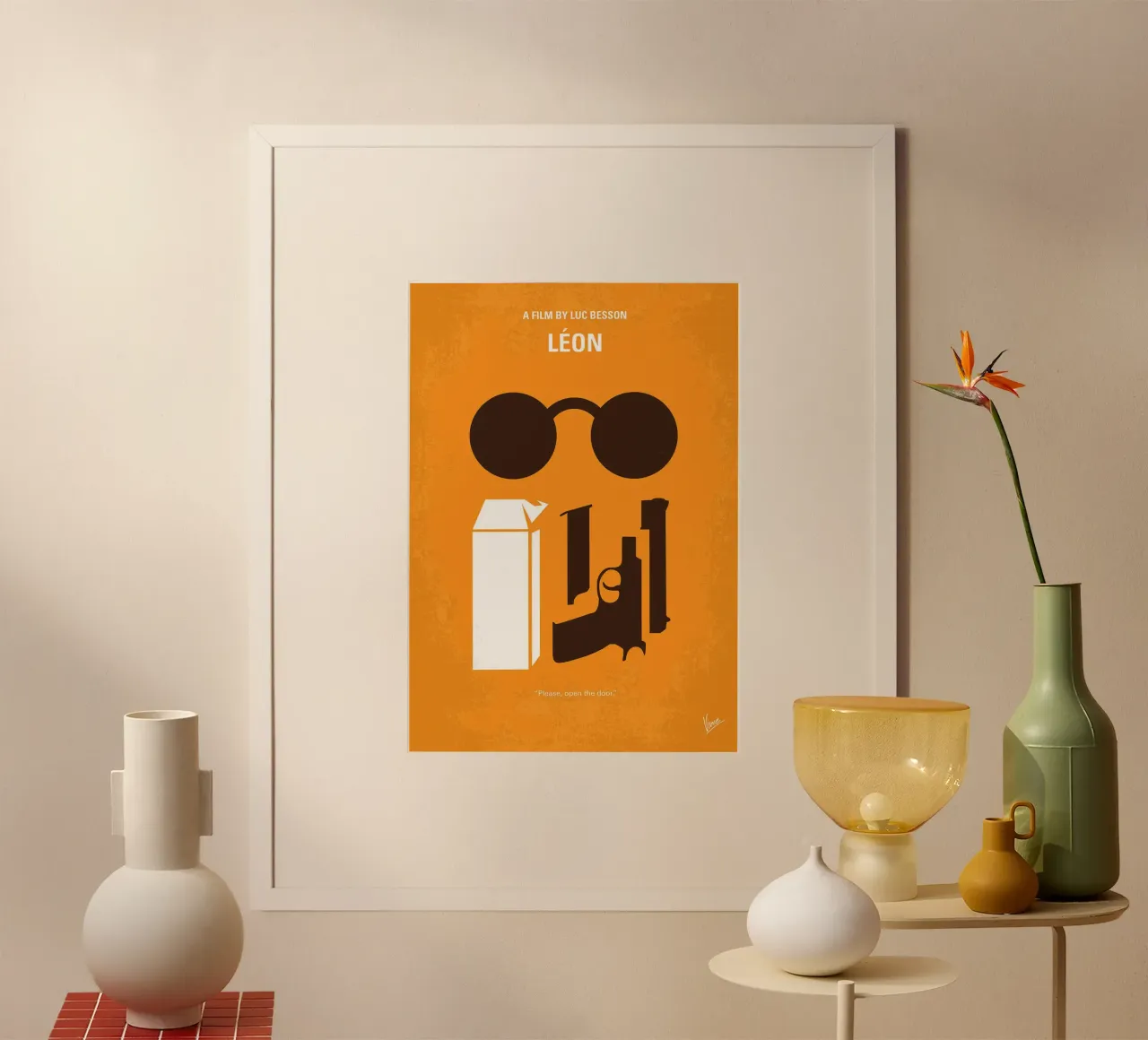 Leon di Chungkong poster con telaio in alluminio da jammie