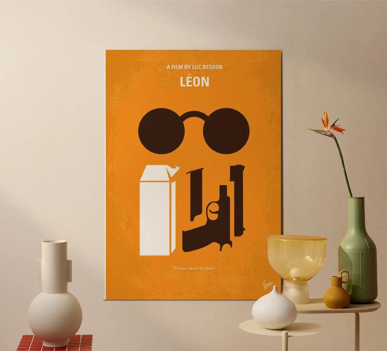 Leon di Chungkong poster con telaio in alluminio da jammie