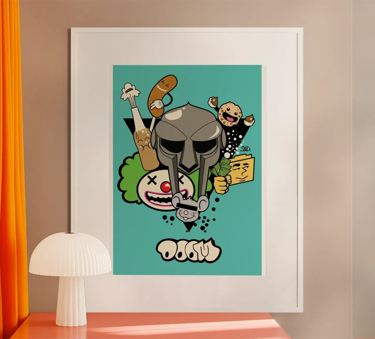 MF DOOM Fuun poster da Jonathan Phillips