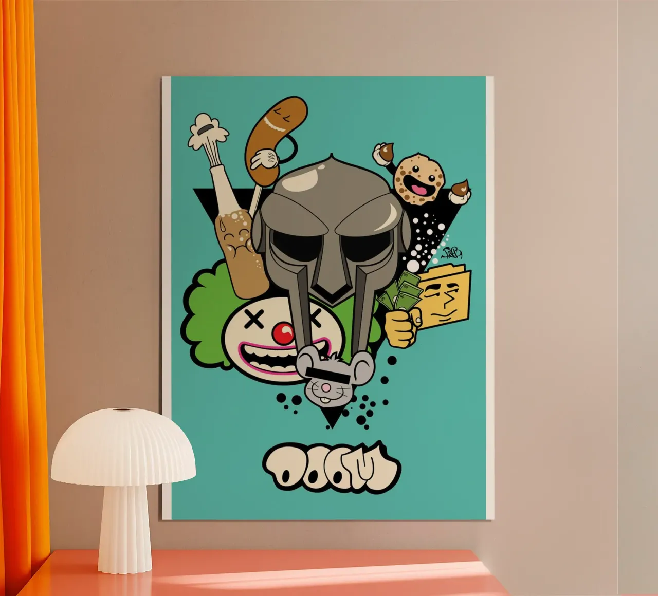 MF DOOM Fuun poster da Jonathan Phillips