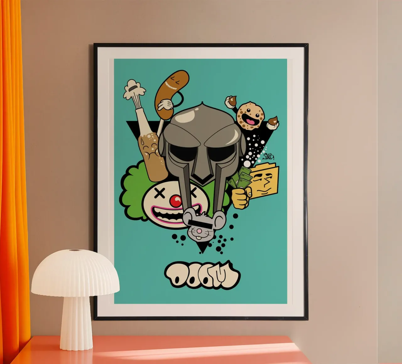 MF DOOM Fuun poster da Jonathan Phillips