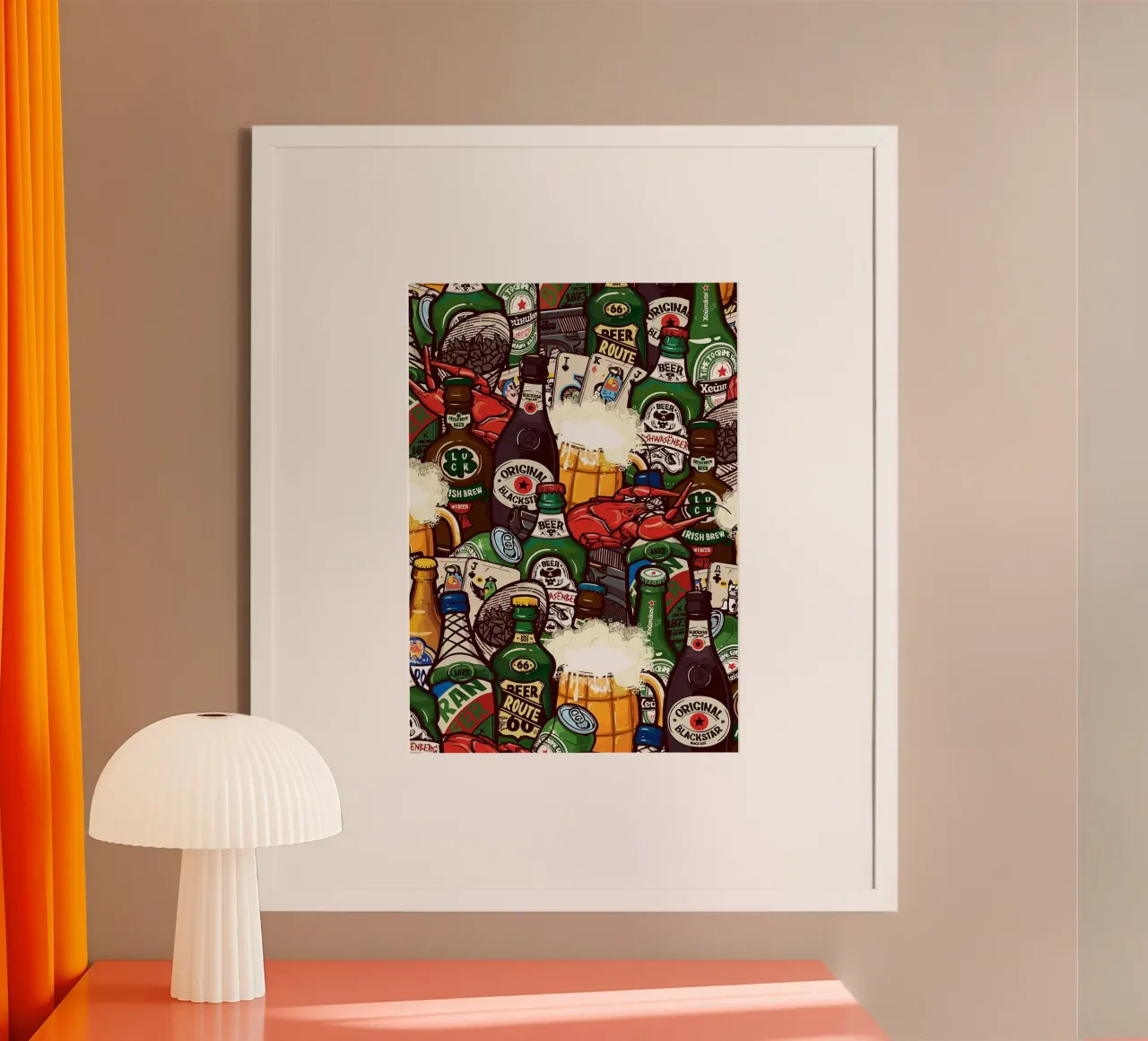 Birra poster da mesa