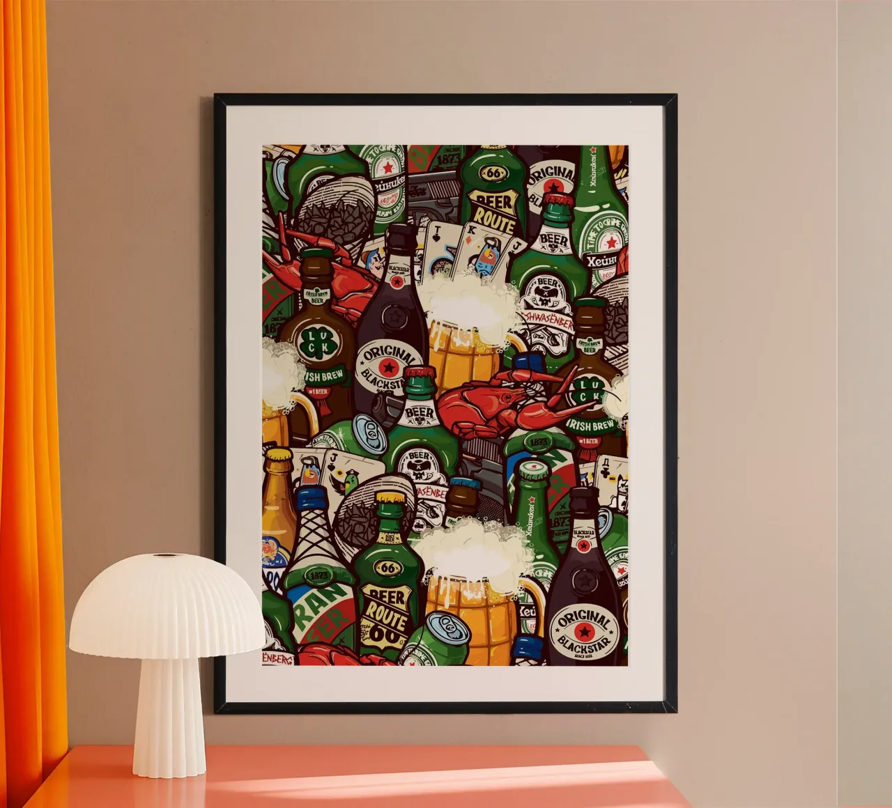 Birra poster da mesa