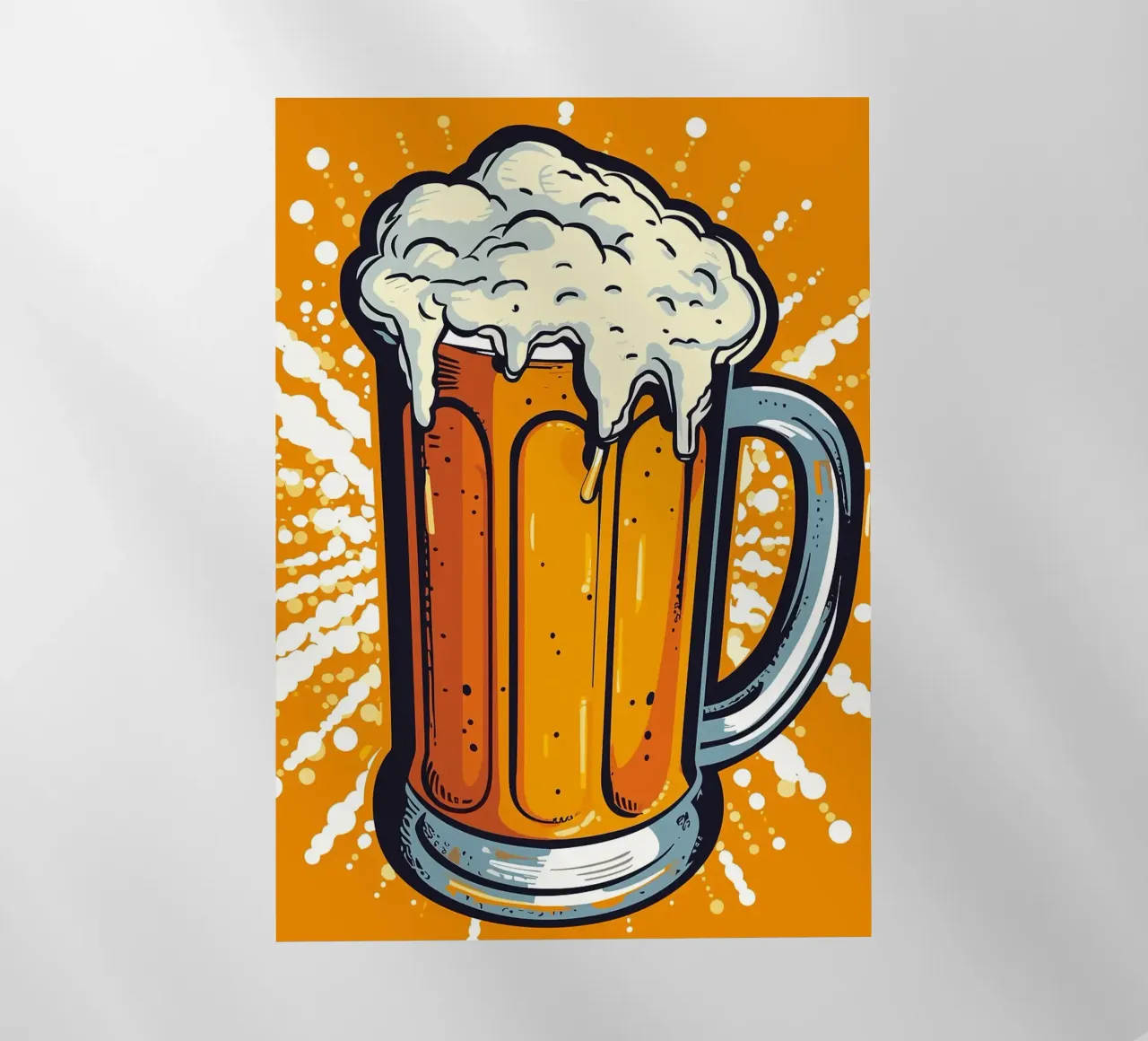Birra Pop Art pellicola backlit da mesa