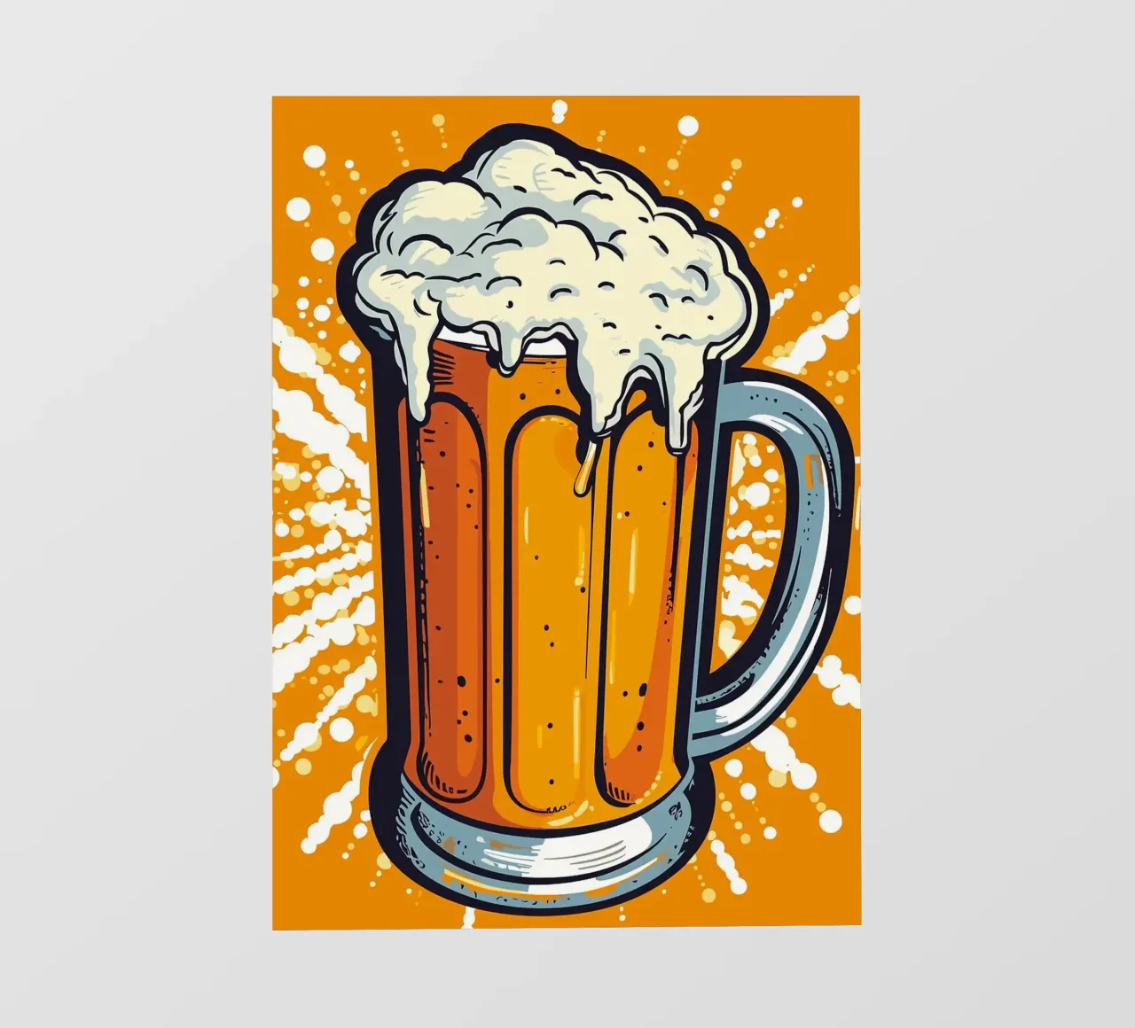 Birra Pop Art pellicola backlit da mesa