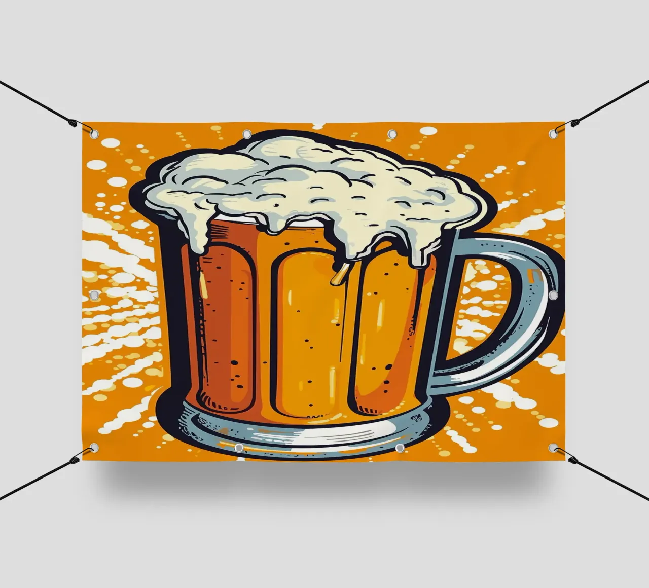 Birra Pop Art telo in pvc da mesa