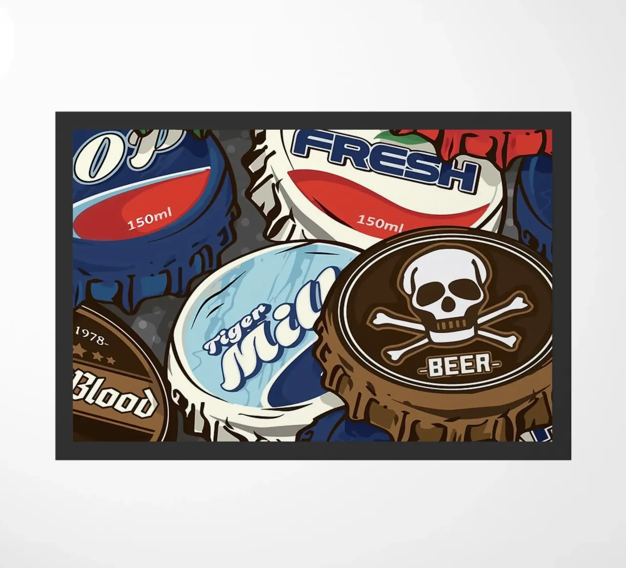 Birra e soda zerbino da mesa