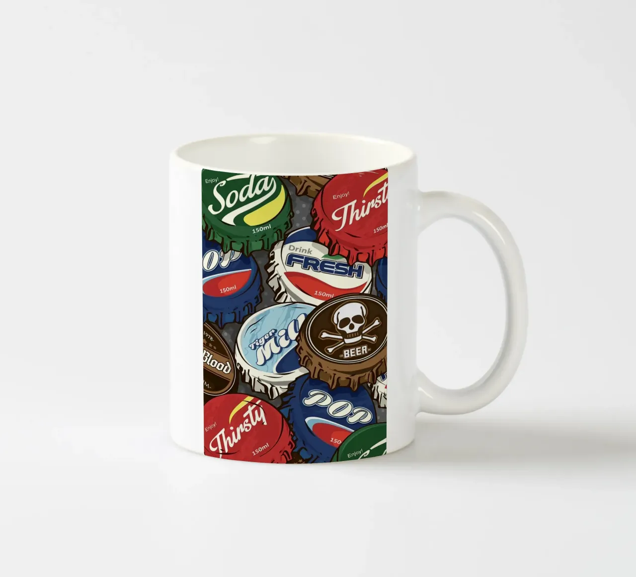 Birra e soda tazza in ceramica da mesa