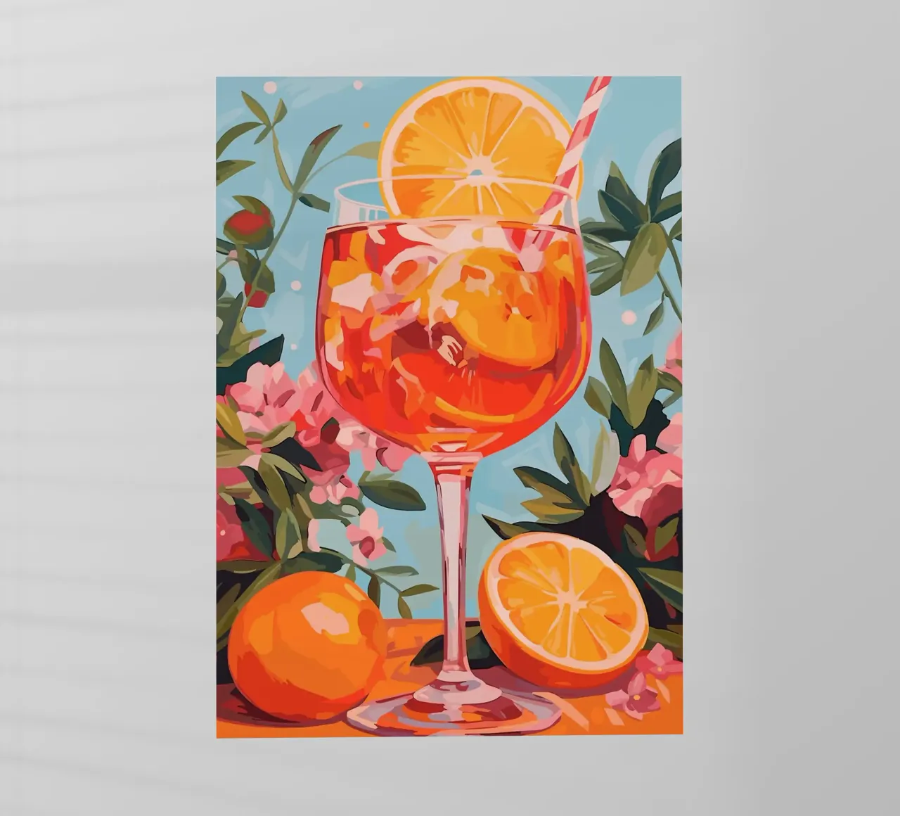 Aperol Spritz pellicola backlit da mesa