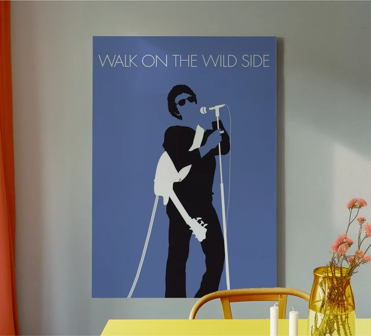 Lou Reed - Walk On The Wild Side by Chungkong canvas with Floater frame by jammie