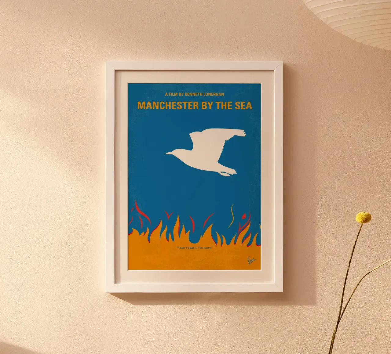 Manchester By The Sea di Chungkong poster con telaio in alluminio da jammie