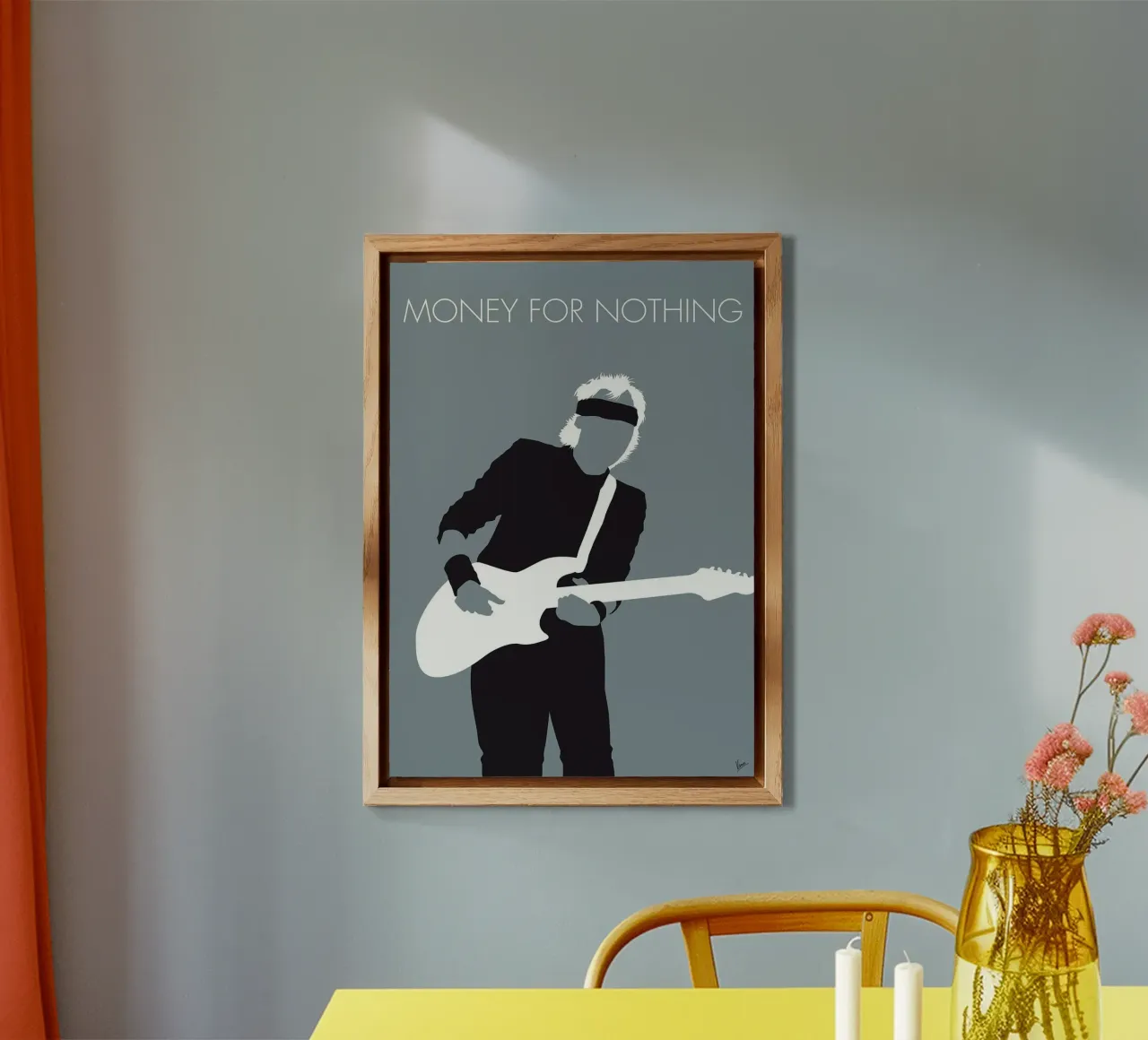 Mark Knopfler, Money for nothing di Chungkong alluminio dibond da jammie