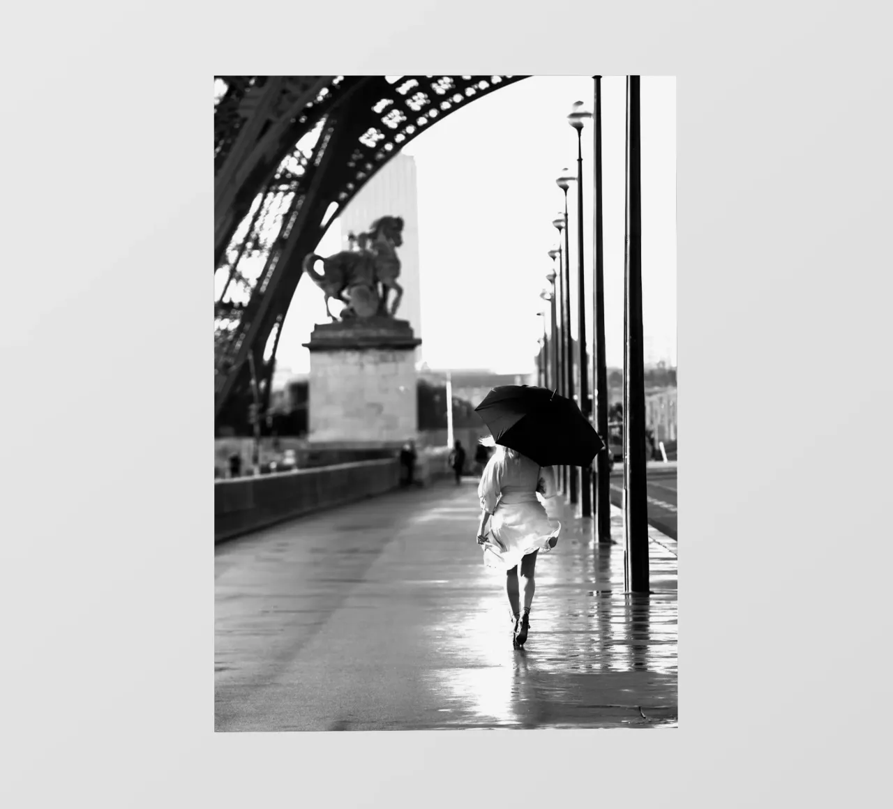 A piedi a Parigi telo in pvc da vintgeseyn