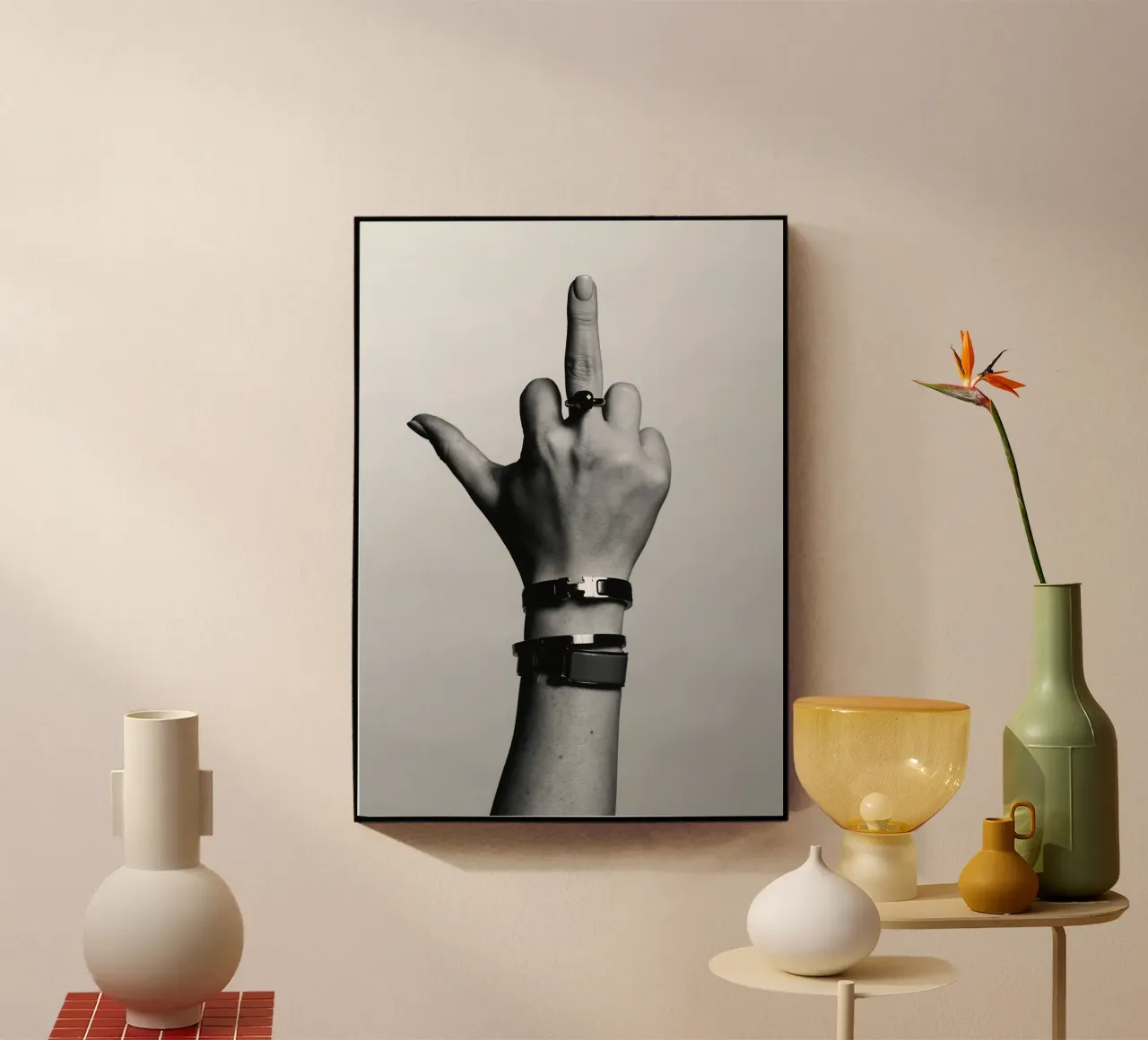 Il dito plexiglass da vintgeseyn