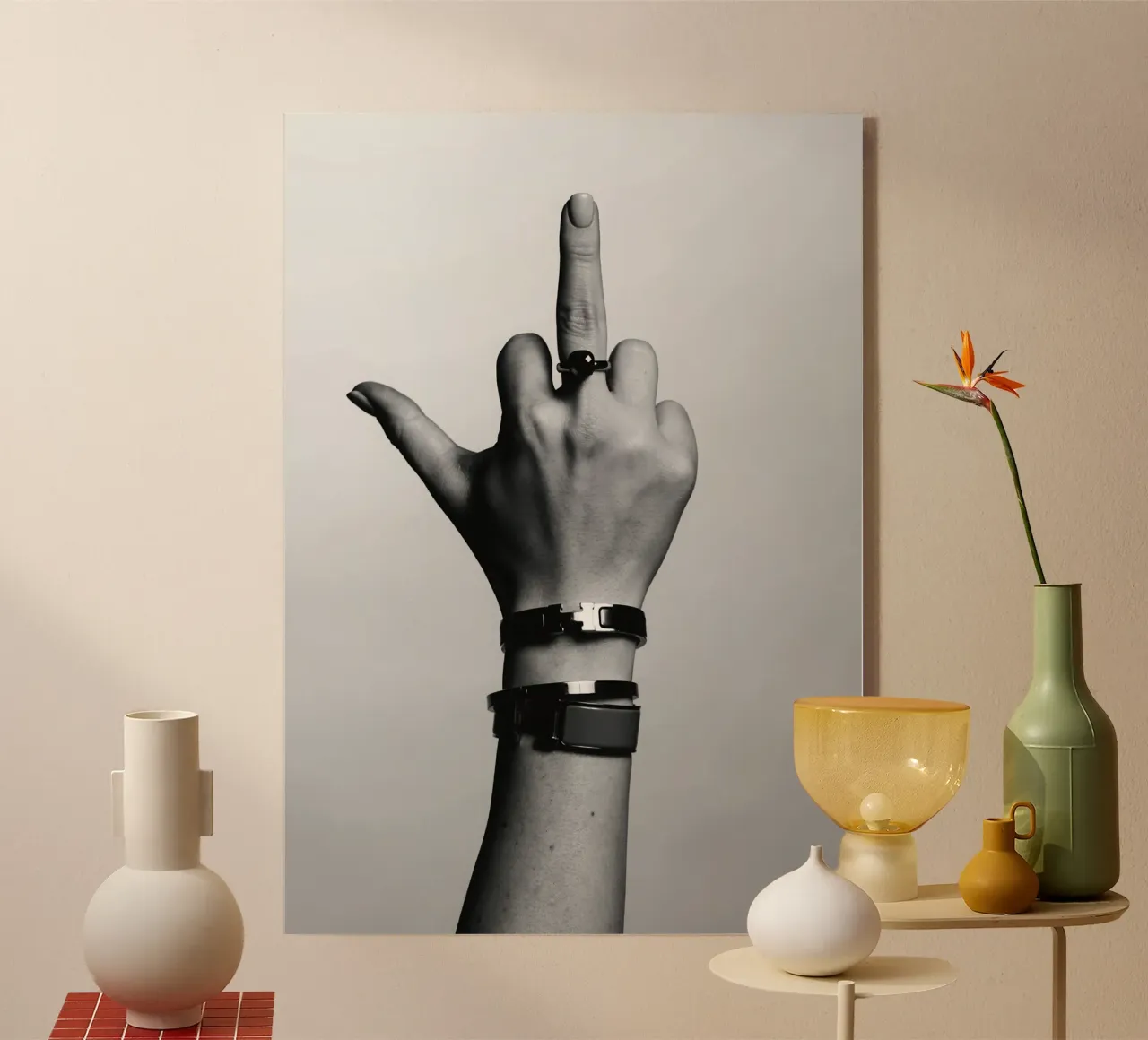 Il dito plexiglass da vintgeseyn