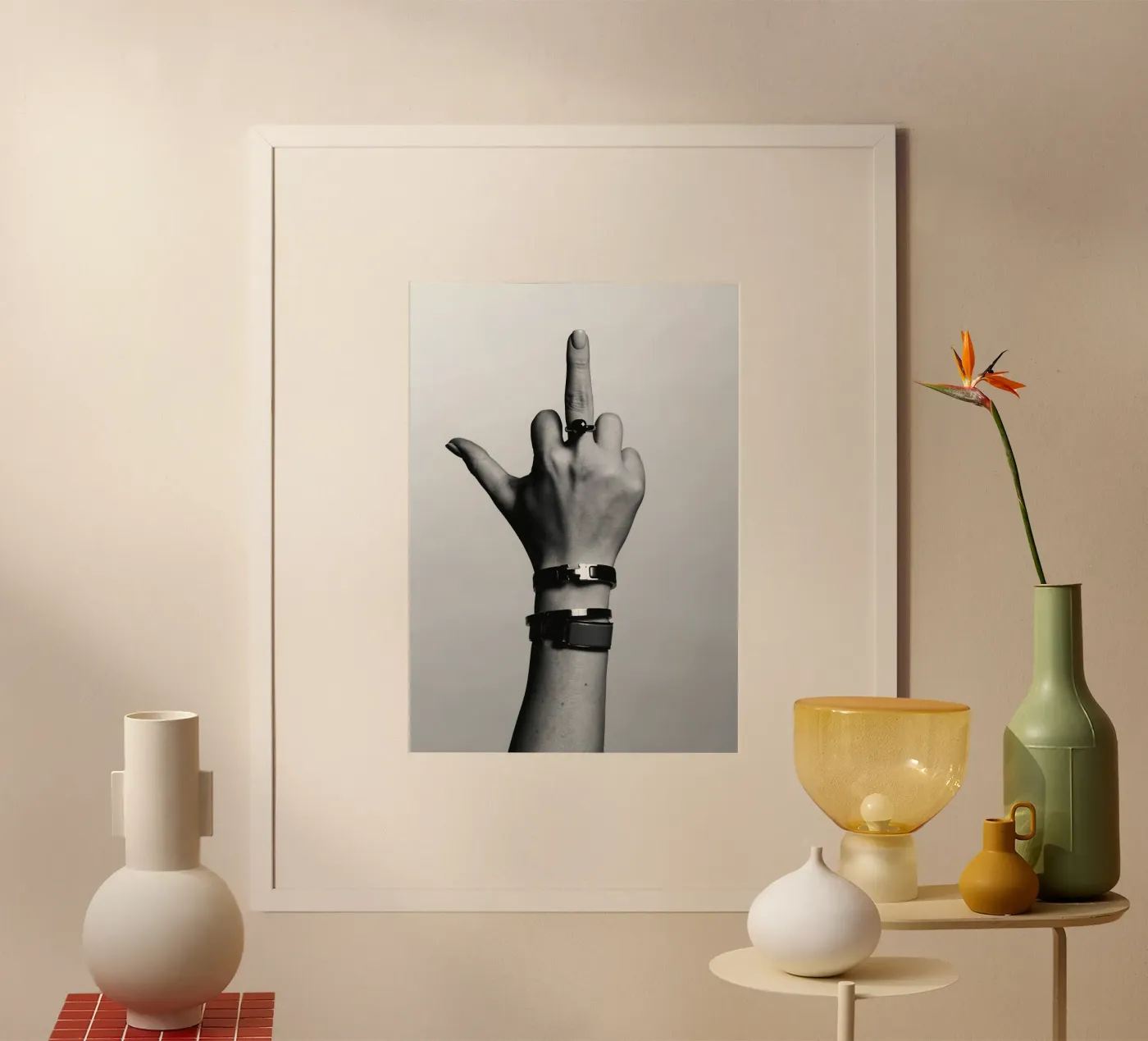 De vinger poster van vintgeseyn