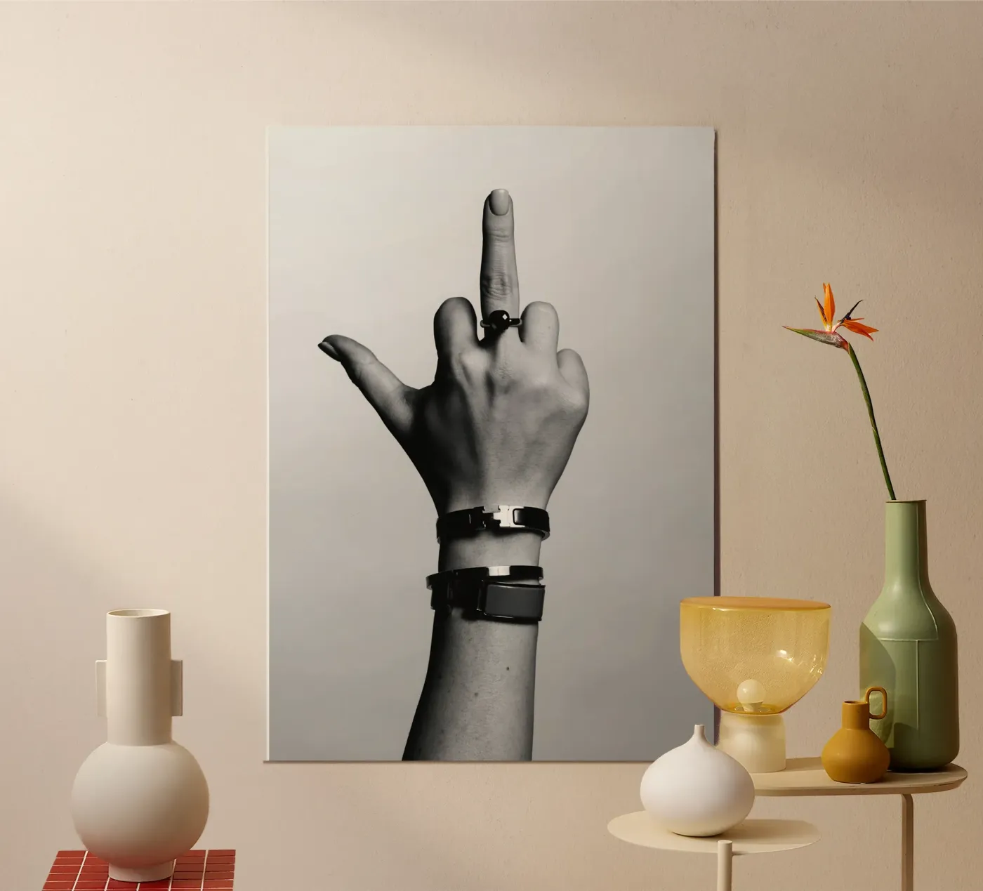 De vinger poster van vintgeseyn