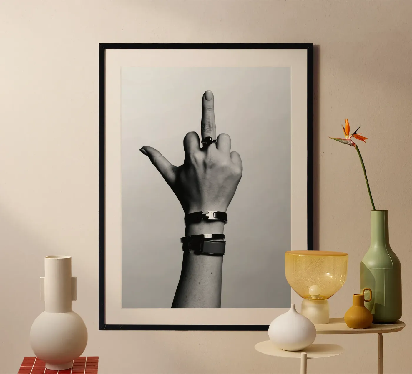 De vinger poster van vintgeseyn