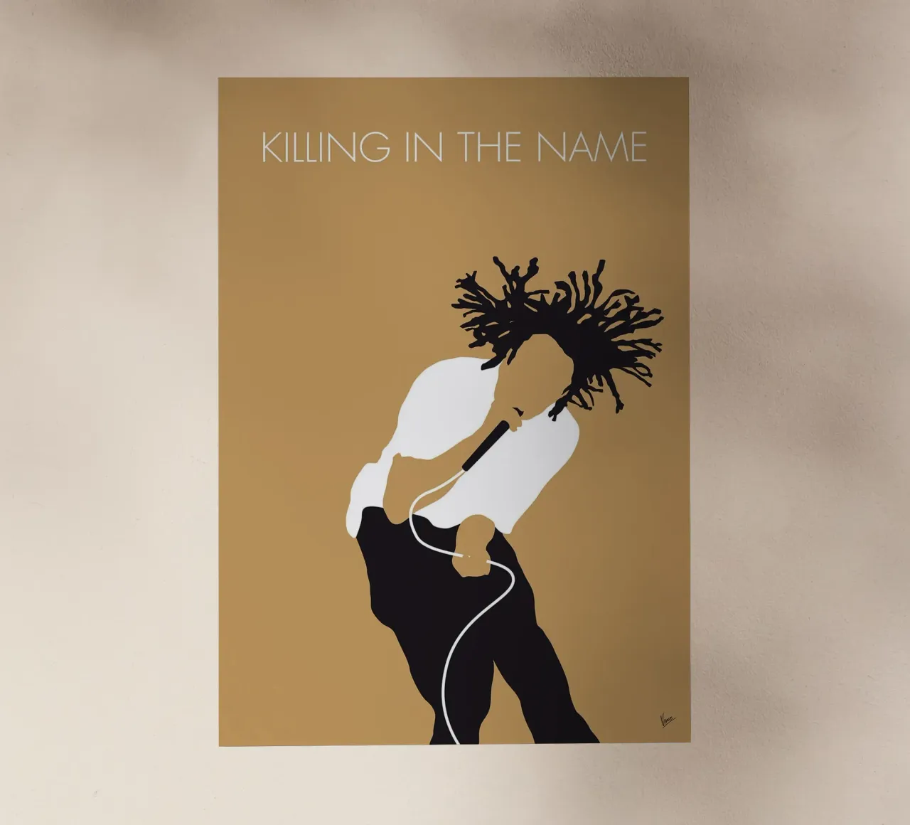 Rage Against the Machine, Killing in the Name de Chungkong lámina retroiluminada de jammie