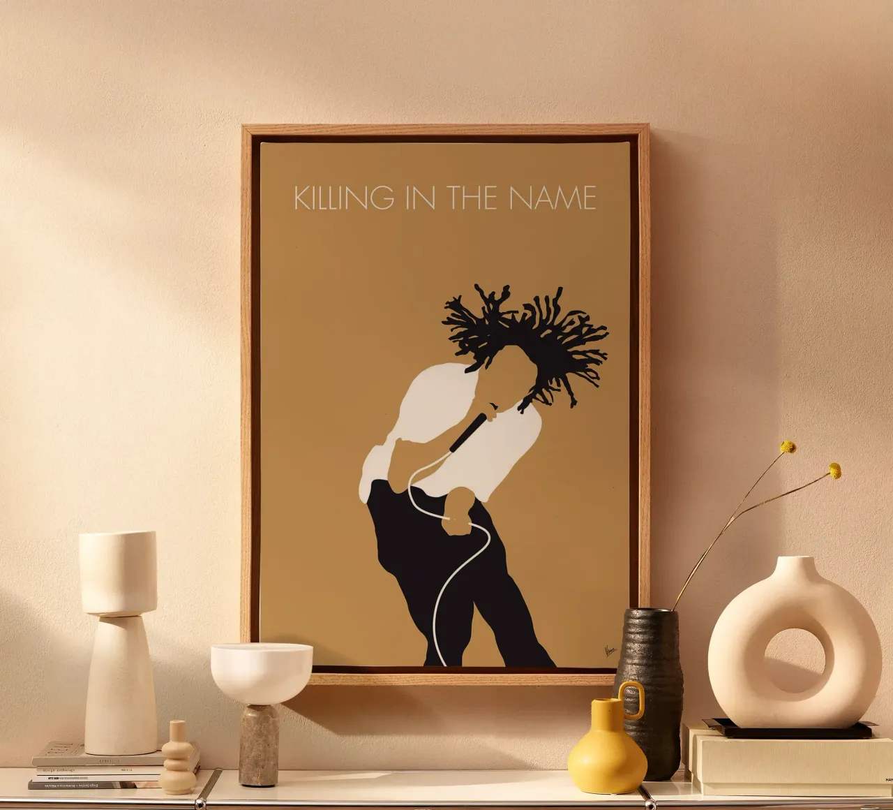 Rage Against the Machine, Killing in the Name door Chungkong canvas met Baklijst van jammie