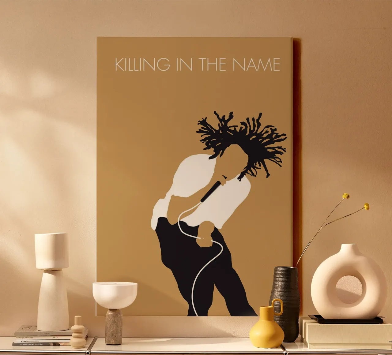 Rage Against the Machine, Killing in the Name door Chungkong canvas met Baklijst van jammie