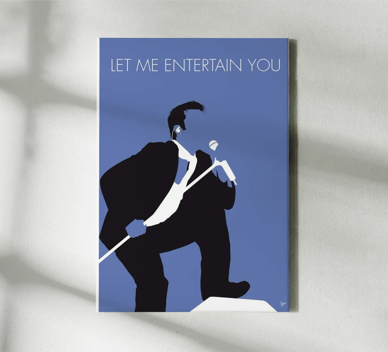 Robbie Williams - Let Me Entertain You di Chungkong tela con Cornice a cassetta da jammie