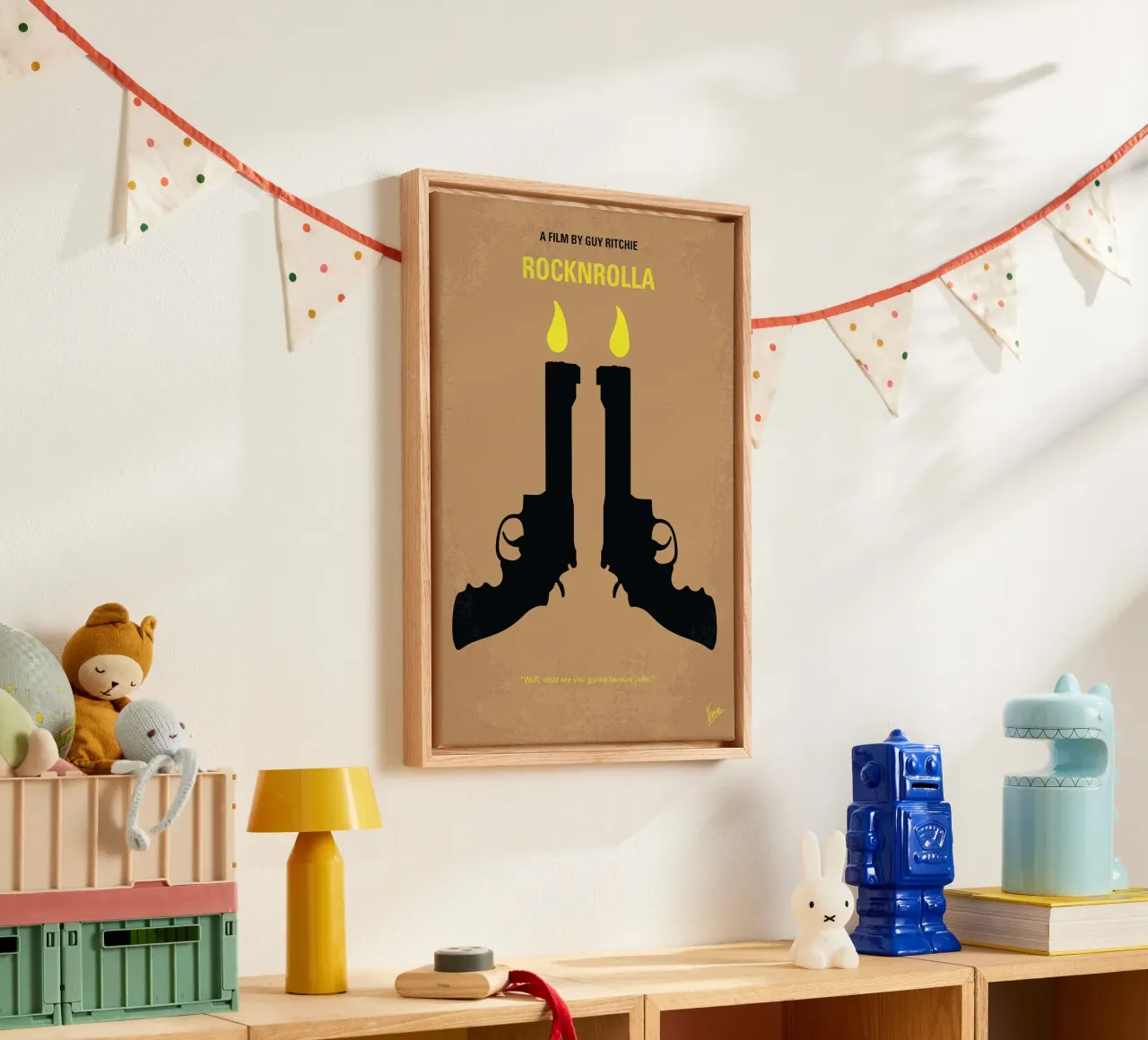 Rocknrolla door Chungkong canvas met Baklijst van jammie