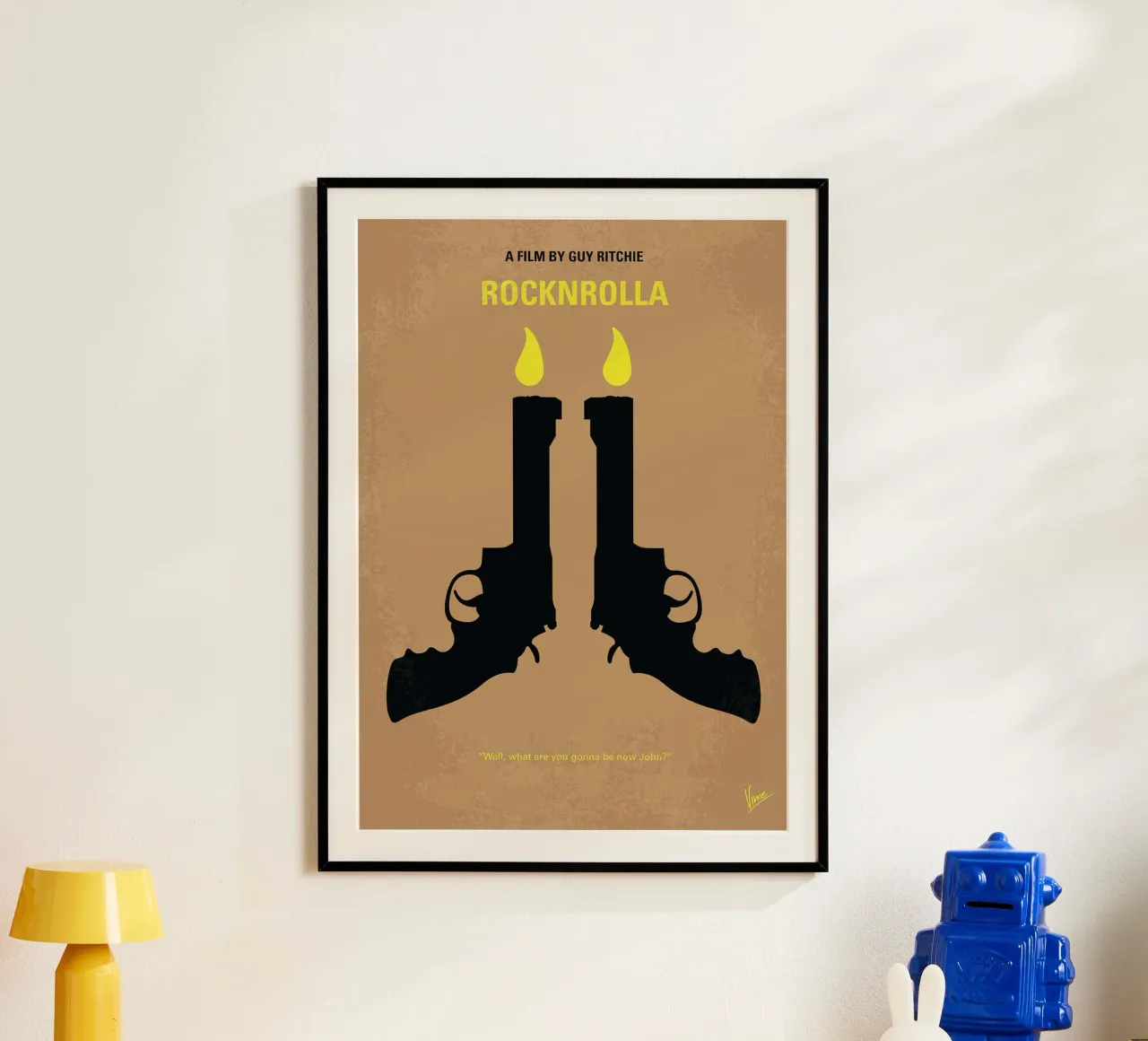 Rocknrolla di Chungkong poster con telaio in alluminio da jammie