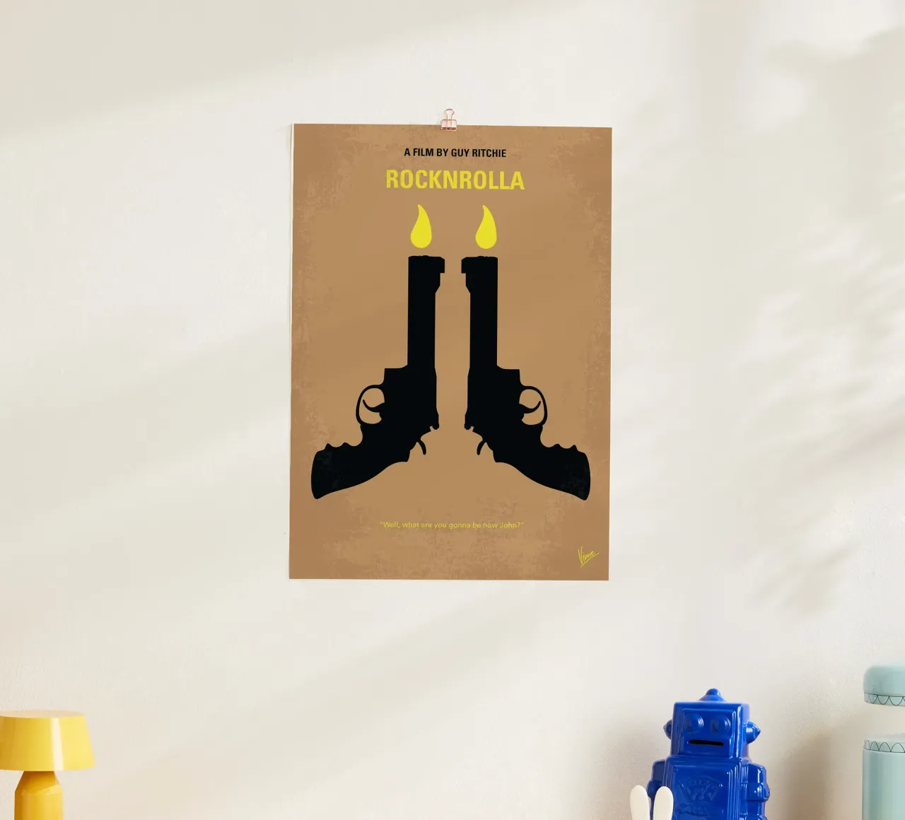 Rocknrolla di Chungkong poster con telaio in alluminio da jammie