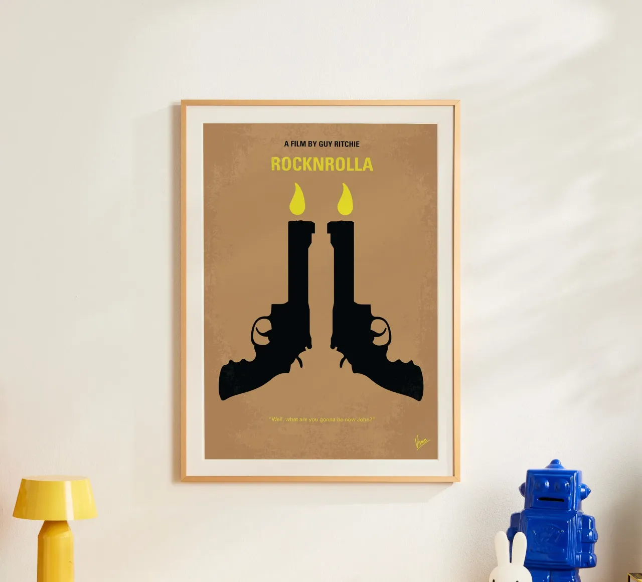 Rocknrolla di Chungkong poster con telaio in alluminio da jammie