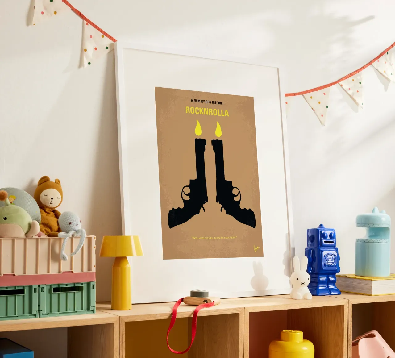 Rocknrolla di Chungkong poster con telaio in alluminio da jammie