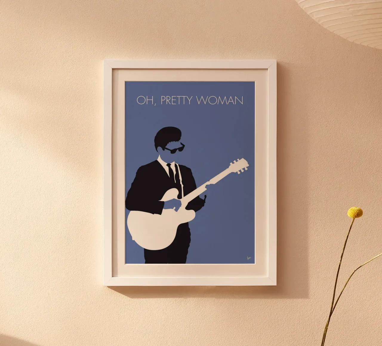 Roy Orbison - Oh, Pretty Woman di Chungkong poster con telaio in alluminio da jammie